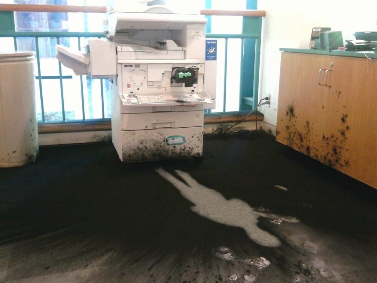 When it was planned to fix the printer, but something went wrong