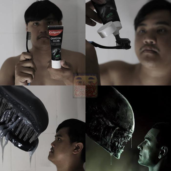 Low-cost-cosplay alien