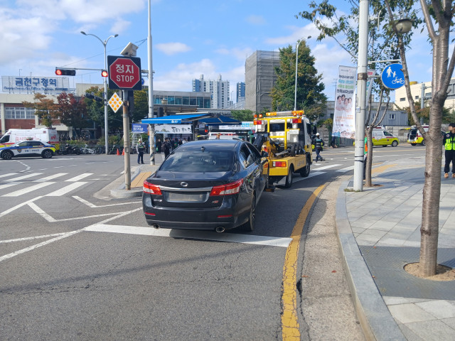 ‘2025 재난대응 안전한국훈련’ 견인차량 합동훈련 현장(사진=금천구시설관리공단)