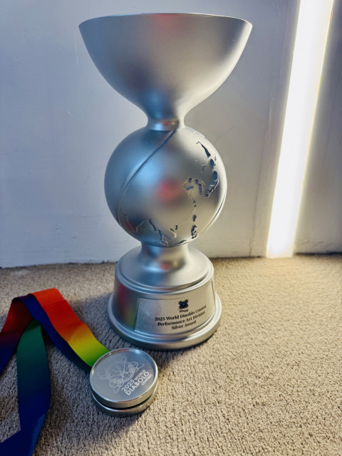 서커스디랩 준디아(이준상)가 ‘2025 World Diabolo Contest’ 대회에서 퍼포먼스 아트(Performance Art) 부문 은메달을 수상했다