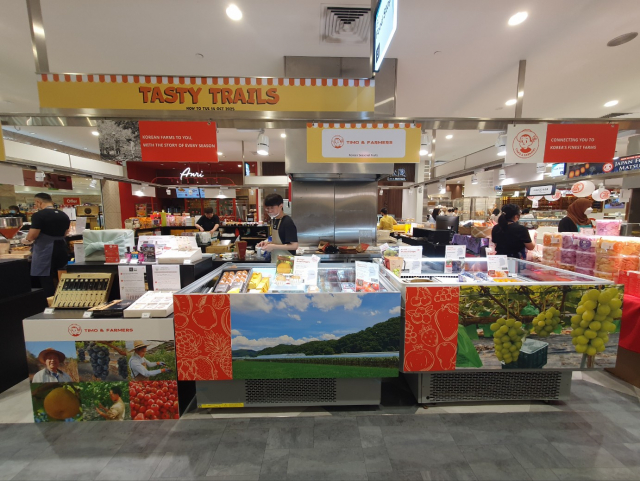 안동정의 싱가포르 타카시마야 백화점 K-디저트 팝업 전경