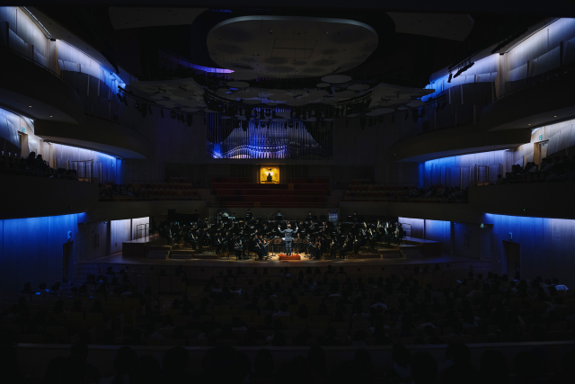 인터스텔라 OST를 연주 중인 올키즈스트라 상위관악단