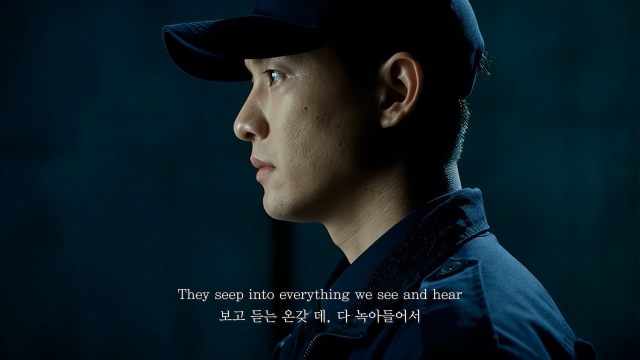 국내 AI 영화 ‘RED DOT’의 스틸 컷