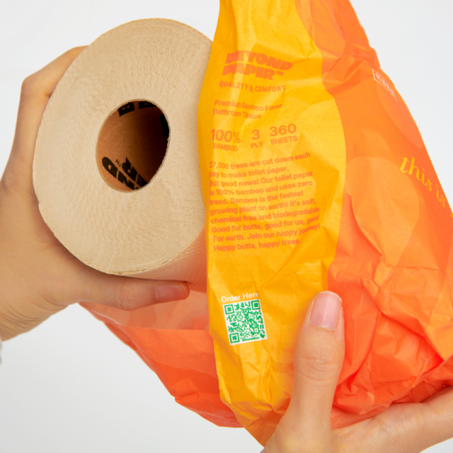 화장지를 개별 포장하는 세이프-랩은 외부의 오염에서 한 번 더 위생적으로 보호한다