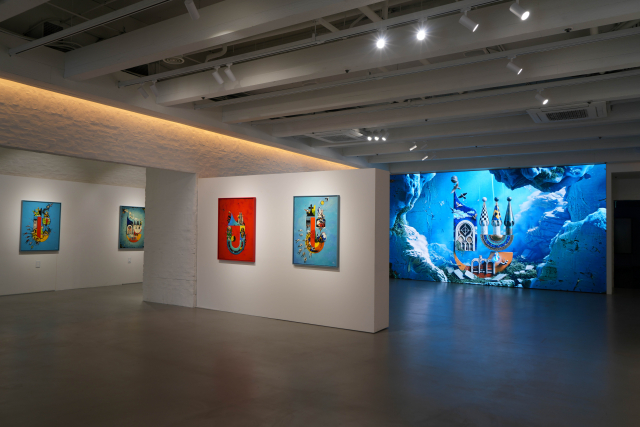 주승재 개인전 ‘삐에로: 연기의 시작’ 전시장 전경