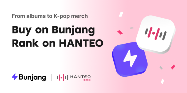 Bunjang announced that K-pop transaction data from Bunjang Global, its international marketplace, is now officially incorporated into Hanteo Chart, Korea’s K-pop music chart