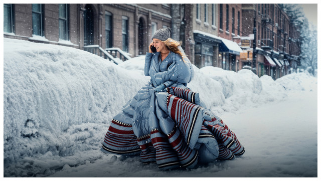 NEW YORK IN MONCLER WINTER RUNWAY