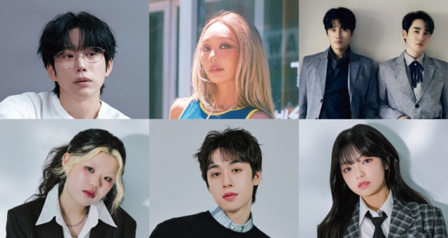 한국 드라마 70주년 특집 it’s Live 드라마 OST 콘서트 출연진. 윗줄 왼쪽부터 10CM(십센치), 효린, 듀에토, 이예지, 이지훈, 송지우