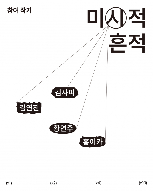 노원문화재단 2026 시각예술 지원사업 전시지원 작가 4인전 ‘Microtrace(미시적 흔적)’ 카드뉴스